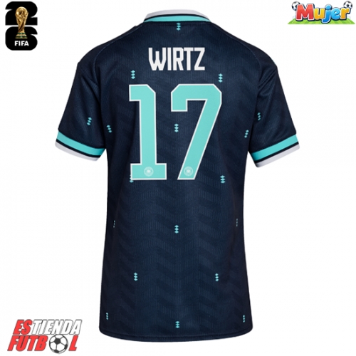 Alemania Florian Wirtz #17 Segunda Equipación Mujer Mundial 2026 Manga Corta